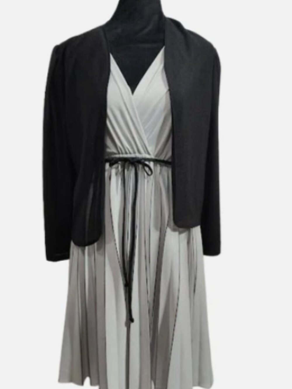 Vintage JenJen New York Pleated Dress with Small Jacket Women's Size 8